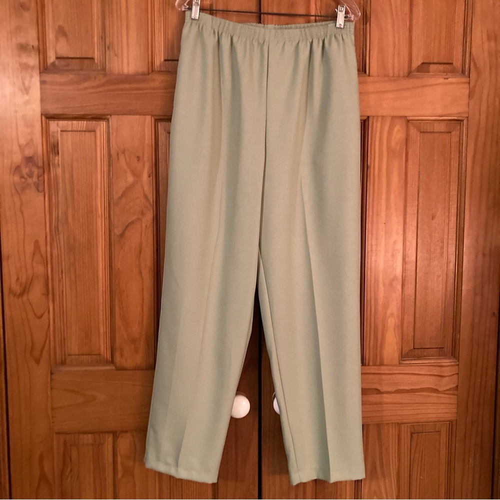 NWOT Monterey Canyon Vintage 80s 90s Pull On Pants Elastic Waist Green Size 12
